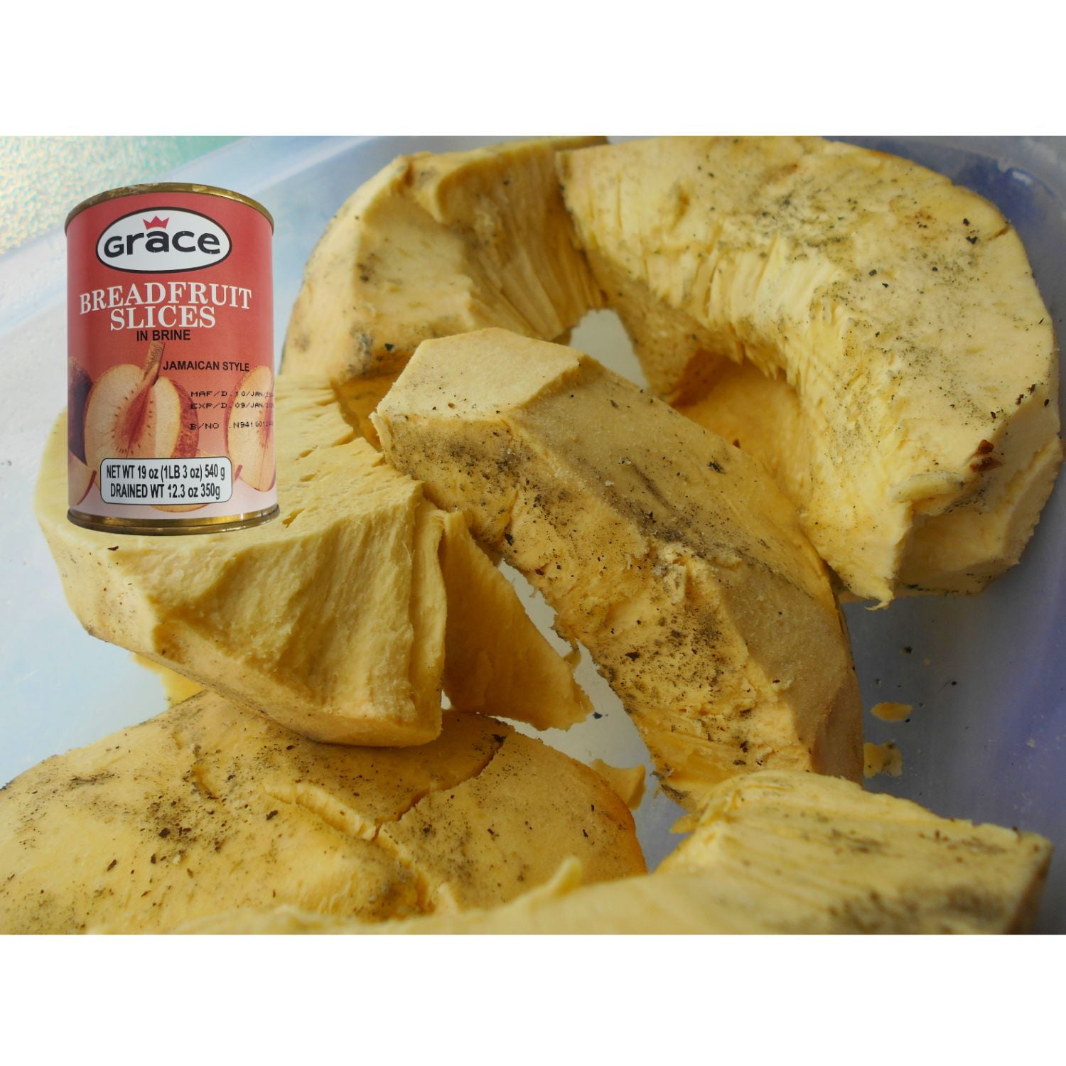 Canned Breadfruit Slices in Brine - (2 pack x 475g each) .. Naturally Nutritious