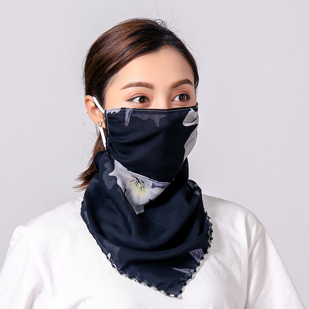 OC FASHION & Co Fashion Face Scarf Mask Printed Scarf Cool