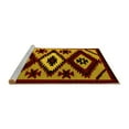 thumbnail image 2 of Ahgly Company Machine Washable Indoor Rectangle Abstract Yellow Modern Area Rugs, 7' x 9', 2 of 4