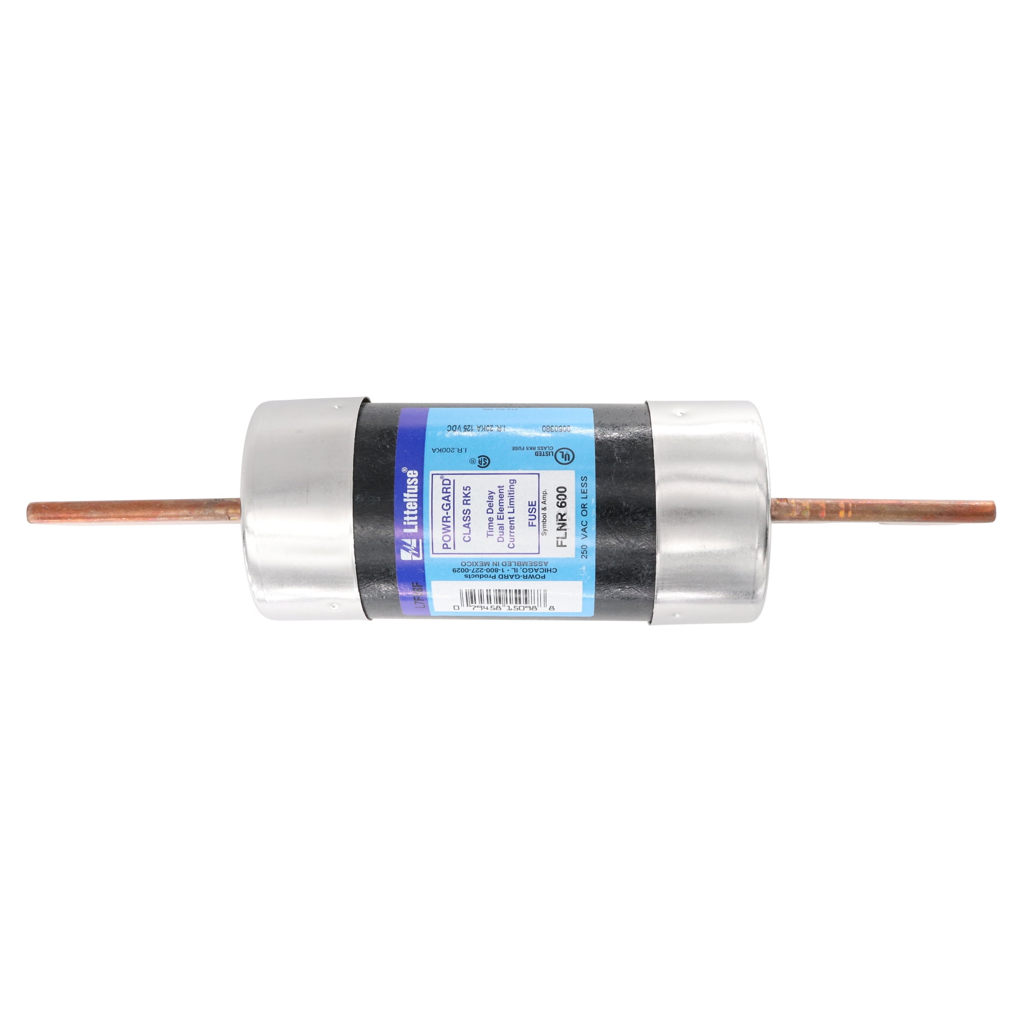 Littelfuse FLNR-600 Dual-Element Time-Delay Fuse, Class RK5, 250-Volt ...