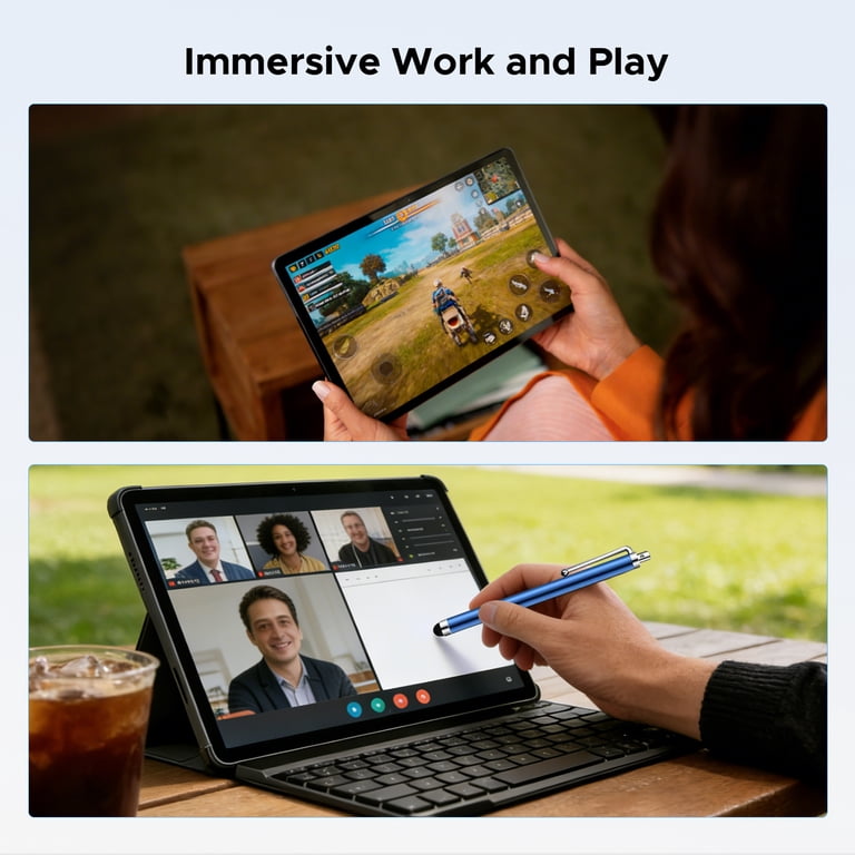 POCKAM P12 Pro 12 inch Tablet, Android 16 Tablets with Gemini AI