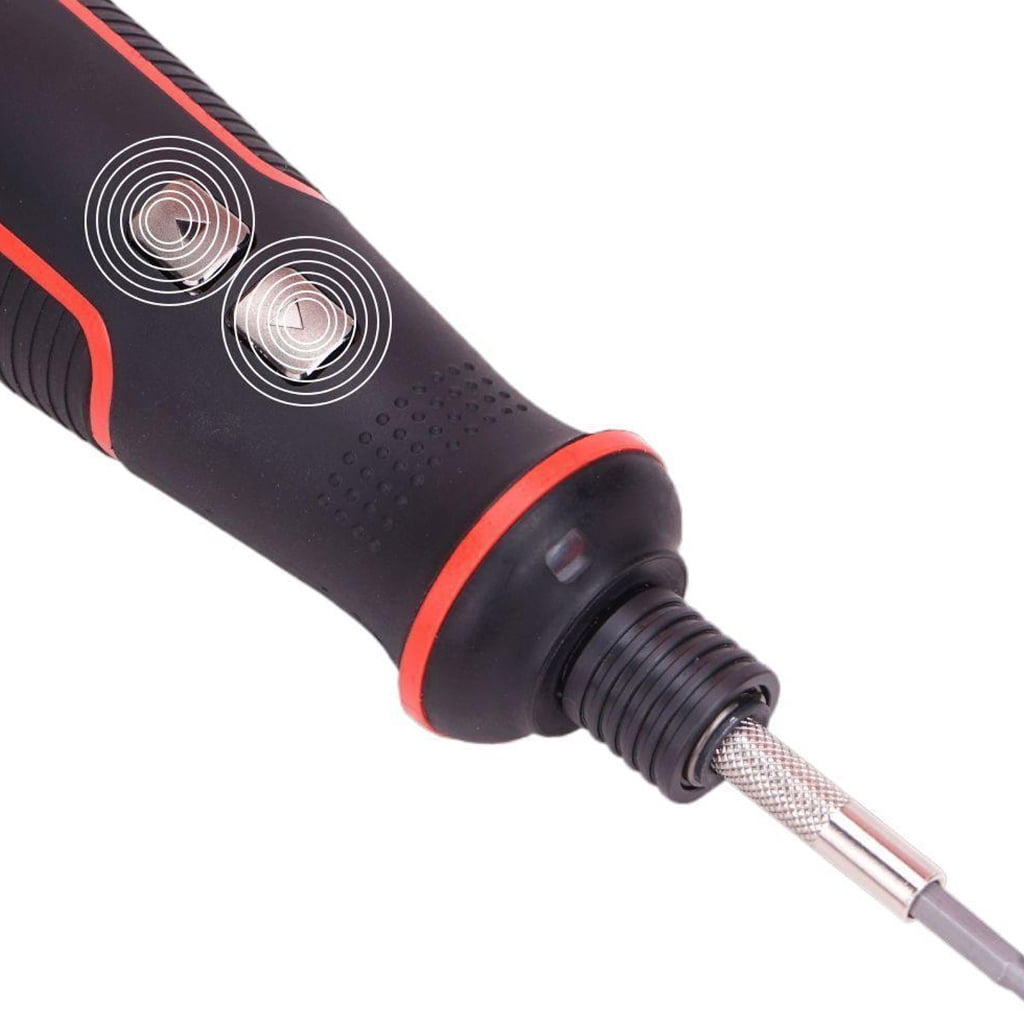 MOMOJIA Rechargeable 3.6V Cordless Electric Screwdriver with LED Light for Home Repairs