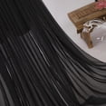 thumbnail image 7 of Byfri Sheer Chiffon Long Cape Flowing Hoodless Cloak Outerwear for Weddings & Themed Events 150cm Black, 7 of 7