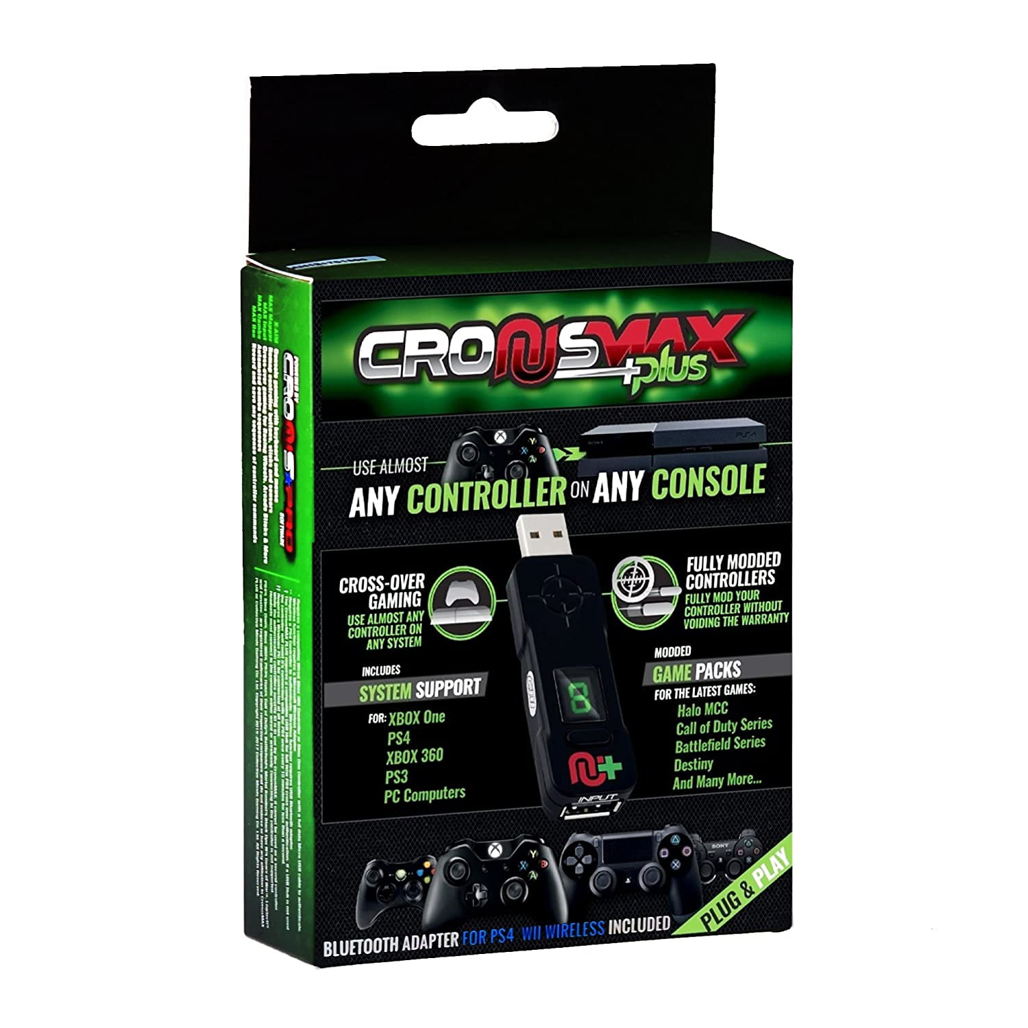 Cronus Max Plus Cross over Gaming Controller Adapter for PS4 PS3 Xbox One  Xbox 360 Windows PC - Walmart.com