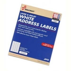 White Address Labels 1/2