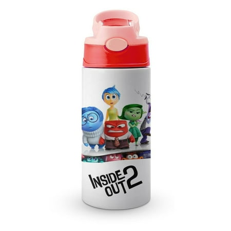 

Inside Out Small Water Bottle for Kid 12oz Insulated Bottles with Straw Lid Stainless Steel Tumbler Vacuum Cup Thermal Bottles