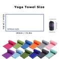 thumbnail image 4 of Toalla de yoga Manta de microfibra absorbente suave tamaño tapete antideslizante Yoga caliente, 4 of 8