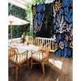 thumbnail image 5 of nqOlkjepod Outdoor Curtains for Patio Waterproof, Blue Yellow White Coral Outdoor Privacy Panels Grommet, Coastal Watercolor Ocean Blackout Outside Curtains for Porch/Cabana 54"x84", 2 Panels, 5 of 8