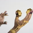 thumbnail image 4 of BESTYASH 2 Pairs Mini Copper Cymbals for Music Festivals Golden Finger Cymbals, 4 of 6