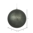 thumbnail image 2 of Vickerman 6" Pewter Matte Mercury Ball Ornament, 4 per Bag, 2 of 3