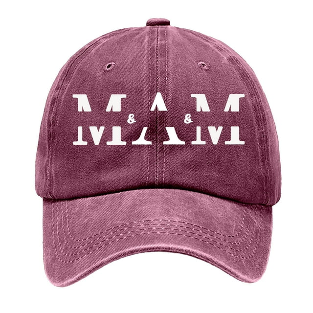 Wdgfv Day Custom Embroidered Baseball Cap with Children's Names Unique Present for Mom from Kids Wine One Size