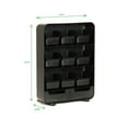 thumbnail image 5 of Mind Reader Baggy Nine-Drawer Tea Bag and Accessory Holder, 10.24 x 4.33 x 13.11, Black, Each, 5 of 6