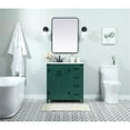 thumbnail image 6 of Elegant Decor Grant 32" Aluminum MDF Single Bathroom Vanity in Green, 6 of 8