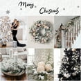 thumbnail image 5 of Artificial Glitter Berry Stems 12 Pcs White Christmas Decoration Twisted Glittery Twigs Christmas Tree Picks Branches Ornaments for Xmas Vase Holiday Wedding Party (17 inch), 5 of 9