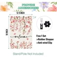 thumbnail image 5 of Spring Summer Welcome Garden Flag 12.5 x 18 Inch Double Sided Burlap Pink Floral Cherry Blossom Green Leaf Farmhouse Small Yard Flag Summer Holiday Seasonal Outdoor Outside Decoration, 5 of 6