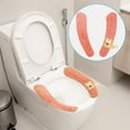 thumbnail image 5 of Kchsji Winter Toilet Seat Cover Thickened Soft Full Surround Washable High Elasticity Fits Round U-Shaped Rectangular Seats Comfortable Warm Bathroom Accessory for Home Hotels Spa Use, 5 of 5