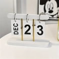 thumbnail image 2 of Calendrier Perpétuel Quotidien à Rabat pour Bureau, Décor de Bureau Réutilisable, Accessoires de Maison, Accessoires de Photographie (Blanc), 2 of 5