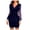 Blue, variant on TIHLMK Summer Maxi Dresses for Women Women Fashion Point Print Mesh Retro Elegant V-neck Party Club Dress Gift for Women
