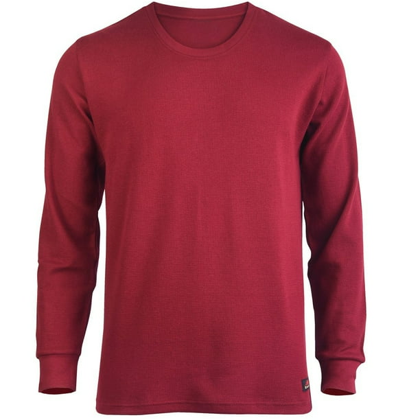 SLM Men’s 100 Cotton Thermal Top Waffle Knit Henley Undershirt