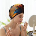thumbnail image 6 of Xecao Prairie Meditating Raccoon Print Hair Towel, Hair Turbans for Wet Hair, Drying Hair Wrap for Curly Hair Women,Coral Velvet Dry Hair Cap,Dry Hair Hat, 6 of 6