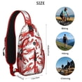 thumbnail image 5 of Crossbody Sling Backpack for Women Men Cute Crab Pattern Shoulder Sling Crossbody Casual Chest Bag for Travel Sports Running Hiking, 5 of 6