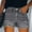 🔥 Gray, variant on Gifts USSUMA Womens Solid Stretch Denim Short High‑Waist Elastic Pocket Casual Hem Ripped Style Comfortable Breathable Summer Jean Shorts for Daily Wear Street Casual, Fashion
