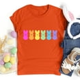 thumbnail image 4 of Plebaso T-Shirts de Pâques pour Femmes Manches Courtes Imprimés Graphiques Hauts Été Décontractés Amples, 4 of 6
