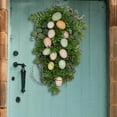 thumbnail image 4 of facefd Easter Colorful Egg Wreath Bunny Wall Hanging for Holiday Window Fence 50cm, 4 of 9