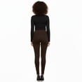 thumbnail image 2 of Couver Women’s Seamless Fleece Lined Workout Leggings, One Size, Coffee, 2 of 4