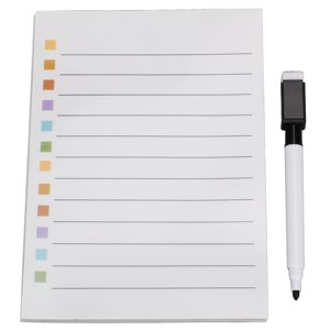 Stickers de tableau d'effacement, tableau blanc lavable Liste des horaires effaçables Amovible pour cuisine