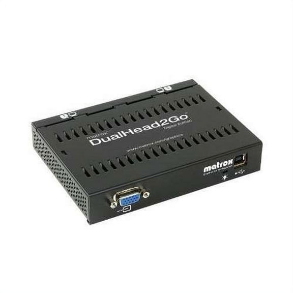 Maxtor Maxtor Matrox D2G-A2D-If Dualhead2Go Digital Edition, 1X Vga Input, 2X Dvi Output By Maxtor Video_Card