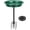 Green, variant on SPECSTAR Oval Bird Bath and Solar Powered Round Pond Fountain Combo Set,Bronze