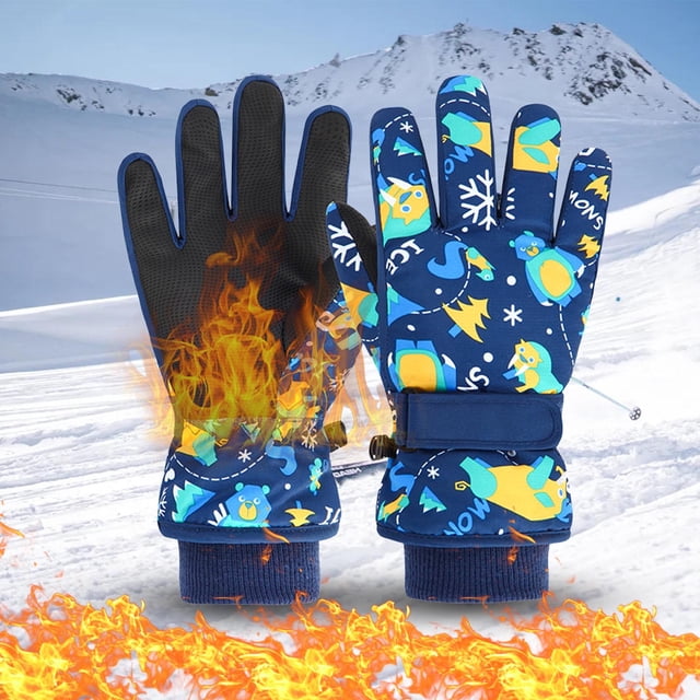 Xihbxyly Almacén de Liquidación Guantes de Niños, para Nieve, para Invierno, para Clima Frío, Resistentes Al Viento, Cálidos, para Snowboard, para Niños y Niñas