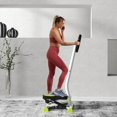 thumbnail image 2 of Soozier Twist Stepper Step Machine w/ LCD Monitor, White & Green, 2 of 10