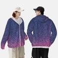 thumbnail image 4 of Disketp Violet Pailleté pour Hommes Protection Solaire Chandail à Capuchon Performance Manches Longues Pêche Extérieur Léger-TG, 4 of 7