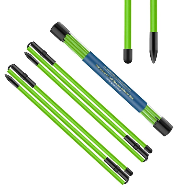 Palos de alineación de golf BAIRBRE, 48 cm, paquete de 2 con funda de tubo transparente