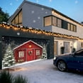thumbnail image 6 of Woodland Snowy Christmas Cottage Garage Door Cover – Cozy Cabin in Forest Holiday Banner for Front Yard Curb Appeal Outdoor Indoor Christmas Decor Winter Scene Backdrop, 6 of 6