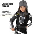thumbnail image 5 of Morph Joan of Arc Costume Girls Halloween Costume for Girl Black Medium, 5 of 6
