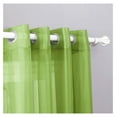 thumbnail image 2 of 2 Piece Sheer Voile Grommet Top Window Curtain Panel Drapes (54" X 63", Lime Green), 2 of 2