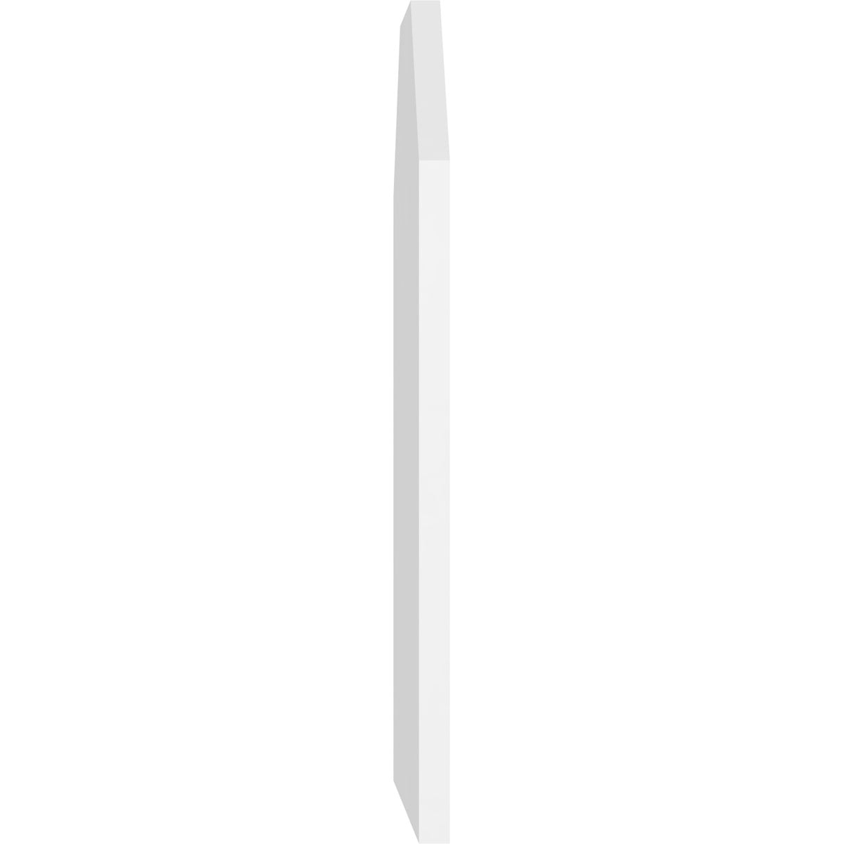 26"W x 40"H Octagonal Top Surface Mount PVC Gable Vent: Non-Functional, w/ 3-1/2"W x 1"P Standard Frame