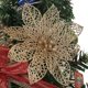 thumbnail image 1 of 12 paquetes de adornos para árboles de Navidad, decoraciones navideñas Flor de 5,5" de ancho, 1 of 5