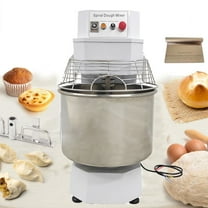 40L Commercial Double-Speed Dough Mixer Stainless Steel Stand Mixer Upgraded Control Panel