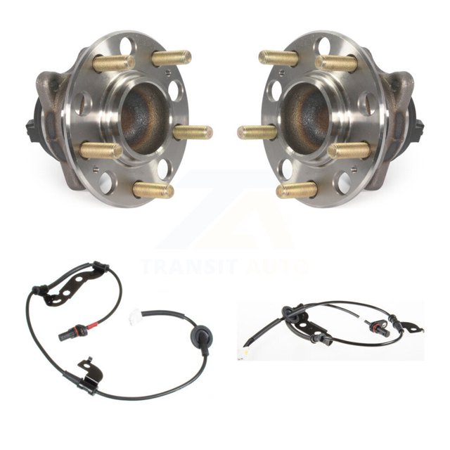 Kugel Rear Wheel Hub Bearing and Extra ABS Sensor Kit for Car 2016 Kia Optima 2.4L with GAS engine 4-Wheel Harness - Left Right Side (Driver Passenger) K7S-100999