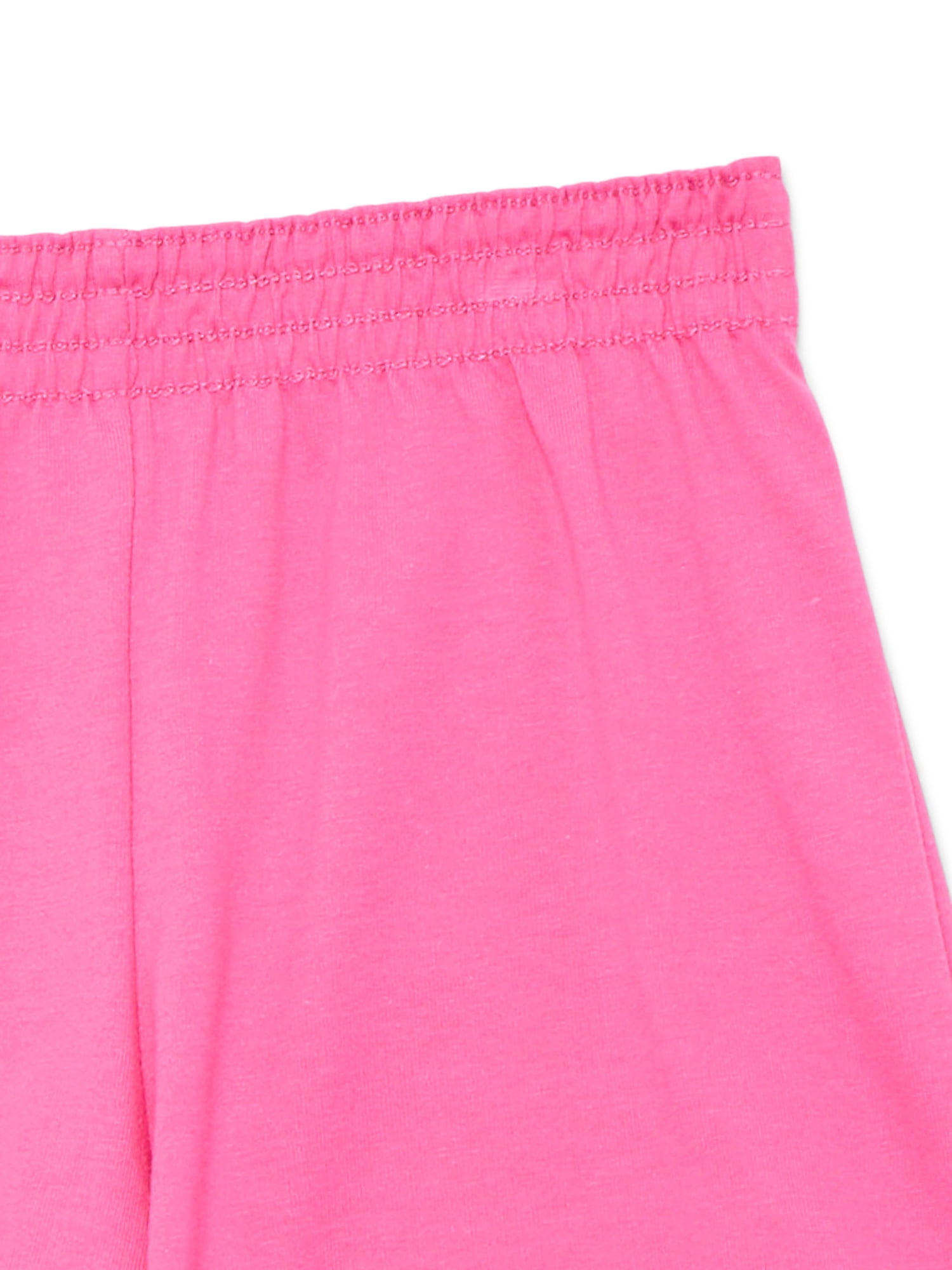 Wonder Nation Girls Kid Tough Knit Shorts, 5-Pack, Sizes 4-18 & Plus