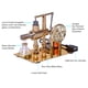 thumbnail image 4 of Motor de motor de motor de aire caliente generador de electricidad con bombilla led de seis Puntas de seis Puntas Flywheel Ciencias Educativas Experno de, 4 of 6