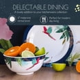 thumbnail image 5 of Portmeirion Sara Miller Parrot Cereal Bowl - Set of 4, Vibrant Tropical Design with Colorful Parrots, Indoor & Outdoor Dining Bowls, 6-Inch BPA-Free Melamine, Shatterproof & Dishwasher Safe, 5 of 7