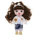 thumbnail image 2 of Aodebiao Silicone Doll Dress Up Princess Multi Joint Removable Gift 8.6 Inch Dolls For 3 4 5 6 Years Old, 2 of 9