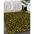 thumbnail image 3 of Ahgly Company Machine Washable Indoor Rectangle Transitional Dark Yellow Green Area Rugs, 7' x 10', 3 of 7