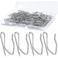 thumbnail image 1 of Curtain Hooks, 58pcs Stainless Steel Metal For Pinch Pleat Curtains, 1 of 5