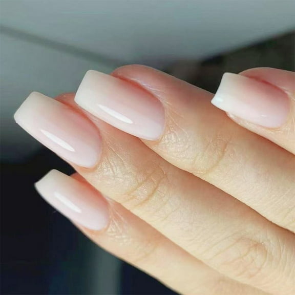 1 Set Omber Press on Nails Glossy Fake Nails Stick on Nails ,French Nails Tips False Nails for Nails Art Decorations